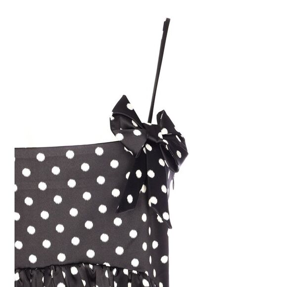 Ganni Women Polka Dots Satin Mini Dress - Picture 4 of 4
